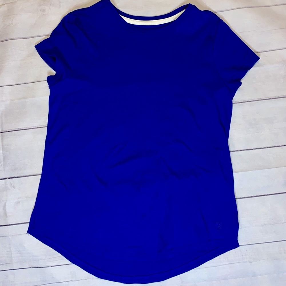 Isaac Mizrahi Pima Cotton Curved Hem Tee